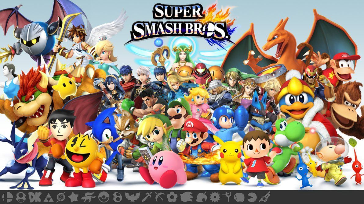 Personaggi Super Smash Bros collage, 1192x670 HD, Desktop