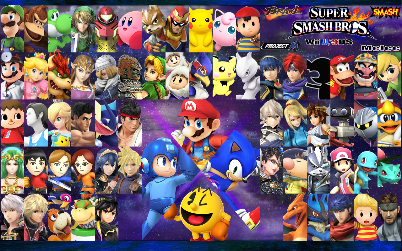 Personaggi Super Smash Bros Wii U, 1280x800 720p, PC