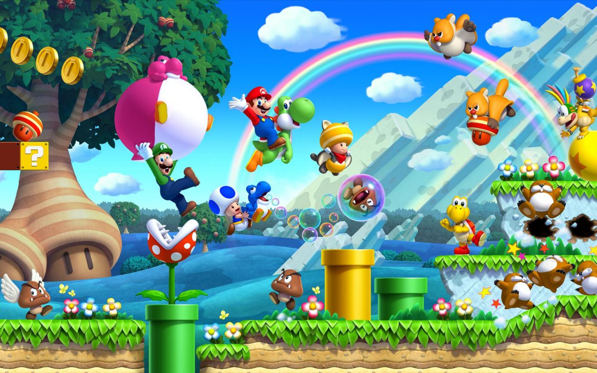 Personaggi New Super Mario Bros, idraulico, 1920x1200 WUXGA, PC