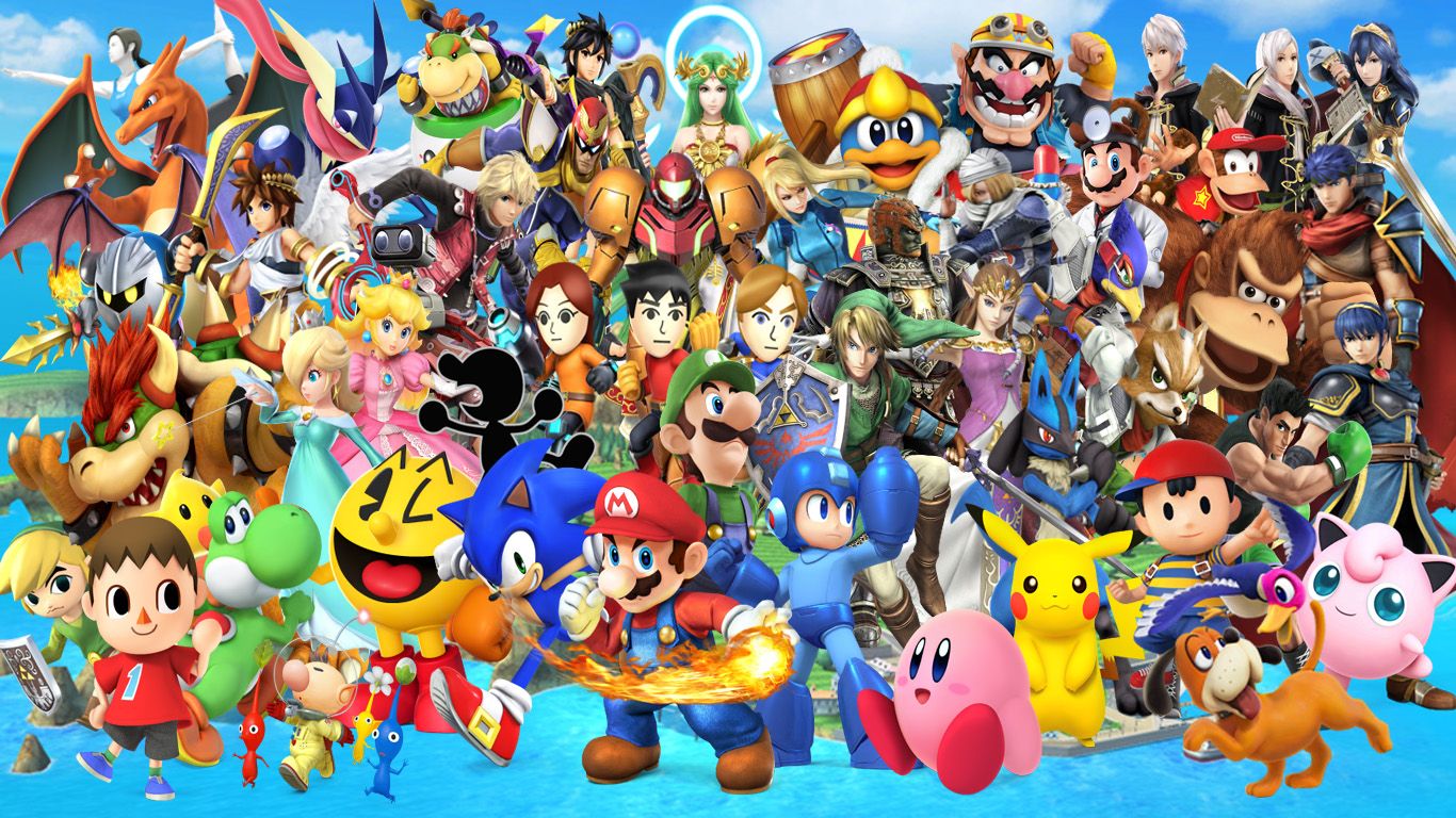 Personaggi Super Smash Bros Wii U, picchiaduro, 1366x768 HD, Desktop