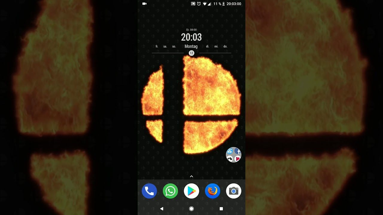 Logo Smash Bros in fiamme, 1280x720 HD, Desktop