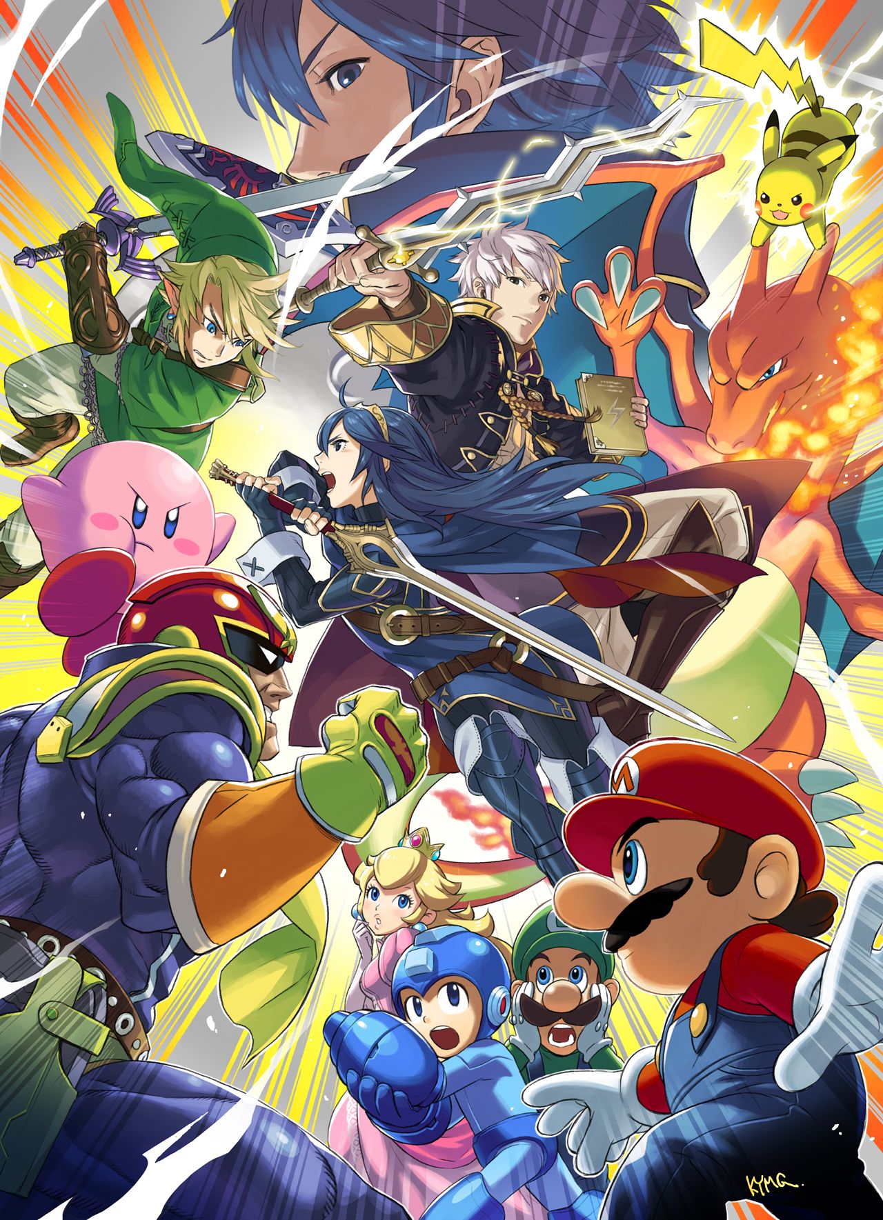 Personaggi Super Smash Bros, Nintendo, 1280x1769 Full HD Verticale, iPhone