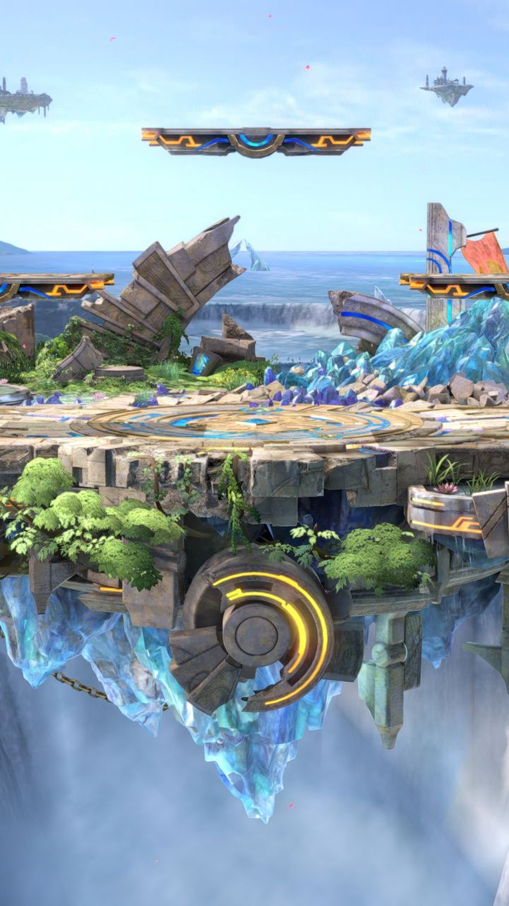 Isola volante Super Smash Bros, 720x1280 Verticale, POCO
