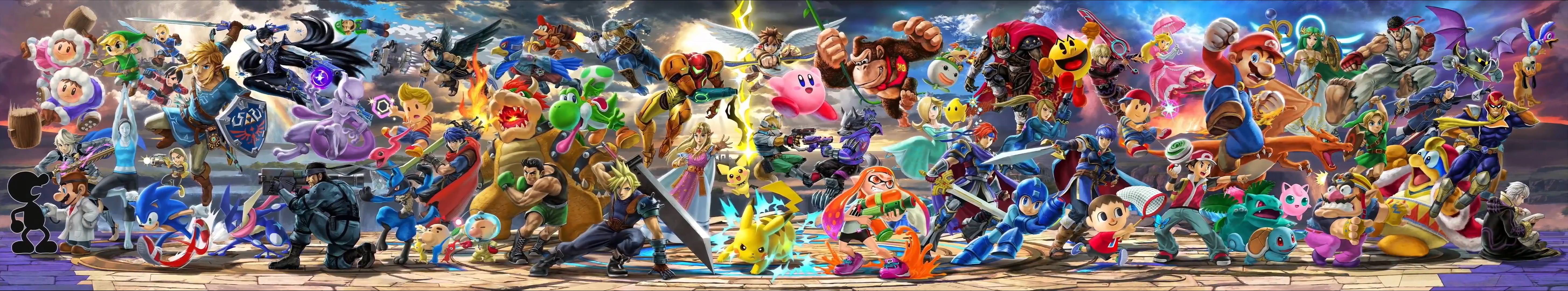 Personaggi Super Smash Bros Ultimate, 5822x1082 21:9, Ultrawide