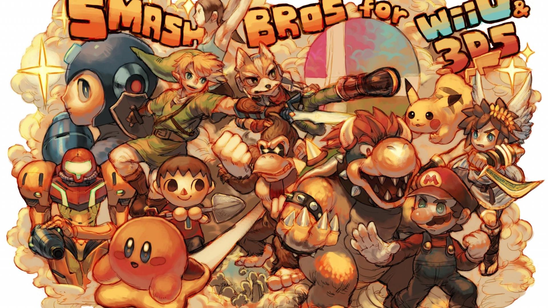 Personaggi Super Smash Bros collage, 1920x1080 Full HD, Desktop