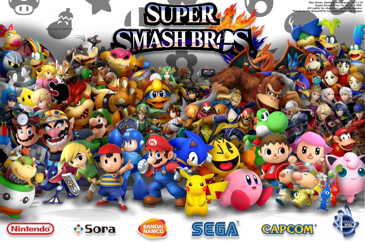 Personaggi Super Smash Bros insieme, 1544x1024 720p, Laptop