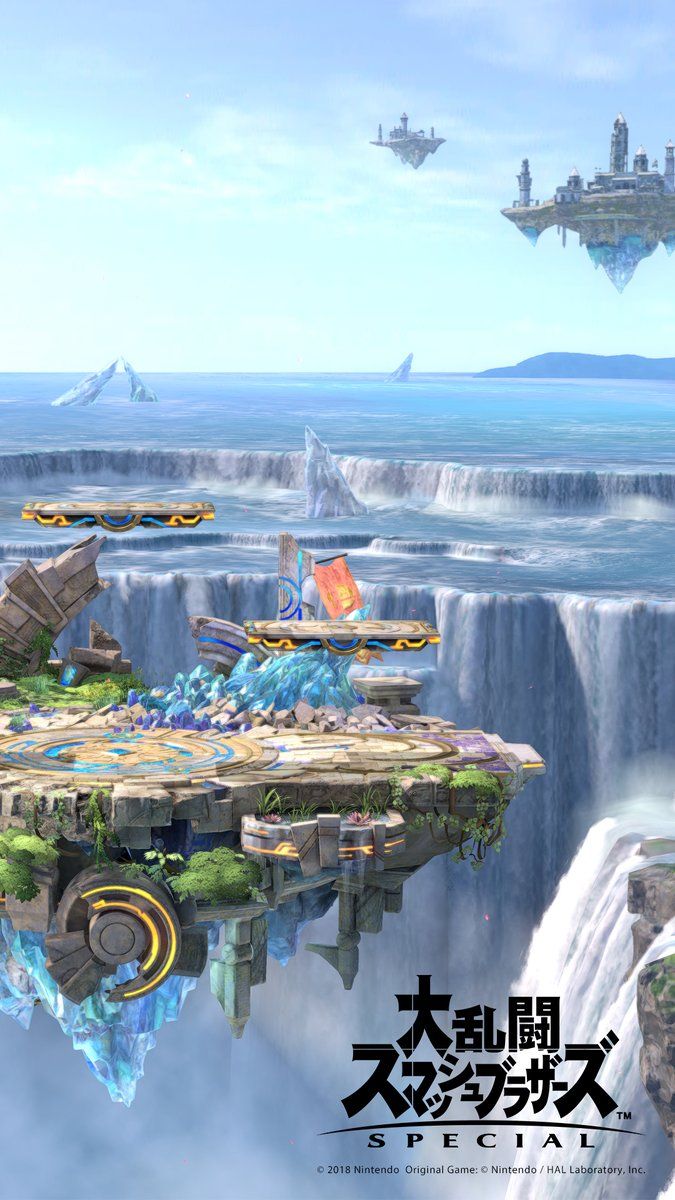 Super Smash Bros Ultimate personaggi arena, 675x1200 Full HD Verticale, iPhone