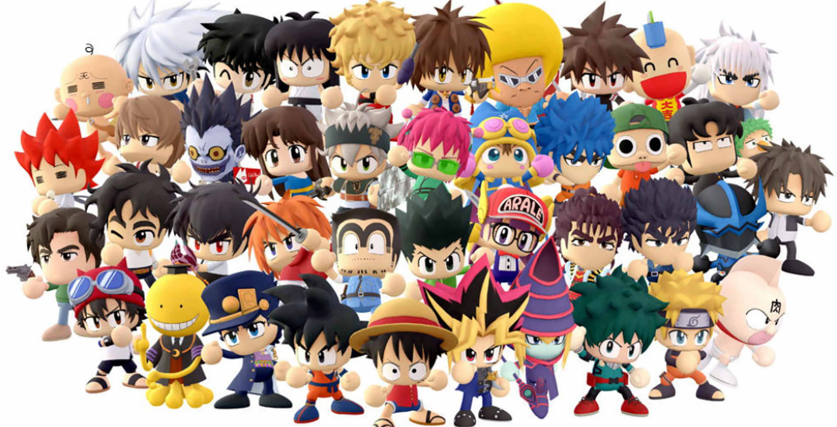 Personaggi chibi Shonen Jump, 3328x1698 2K, Desktop