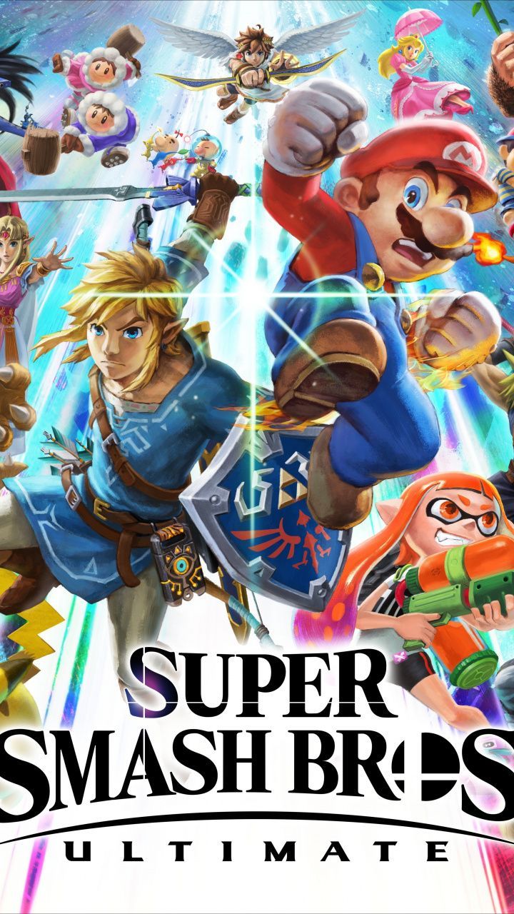 Super Smash Bros Ultimate personaggi, Nintendo, 720x1280 Full HD Verticale, iPhone
