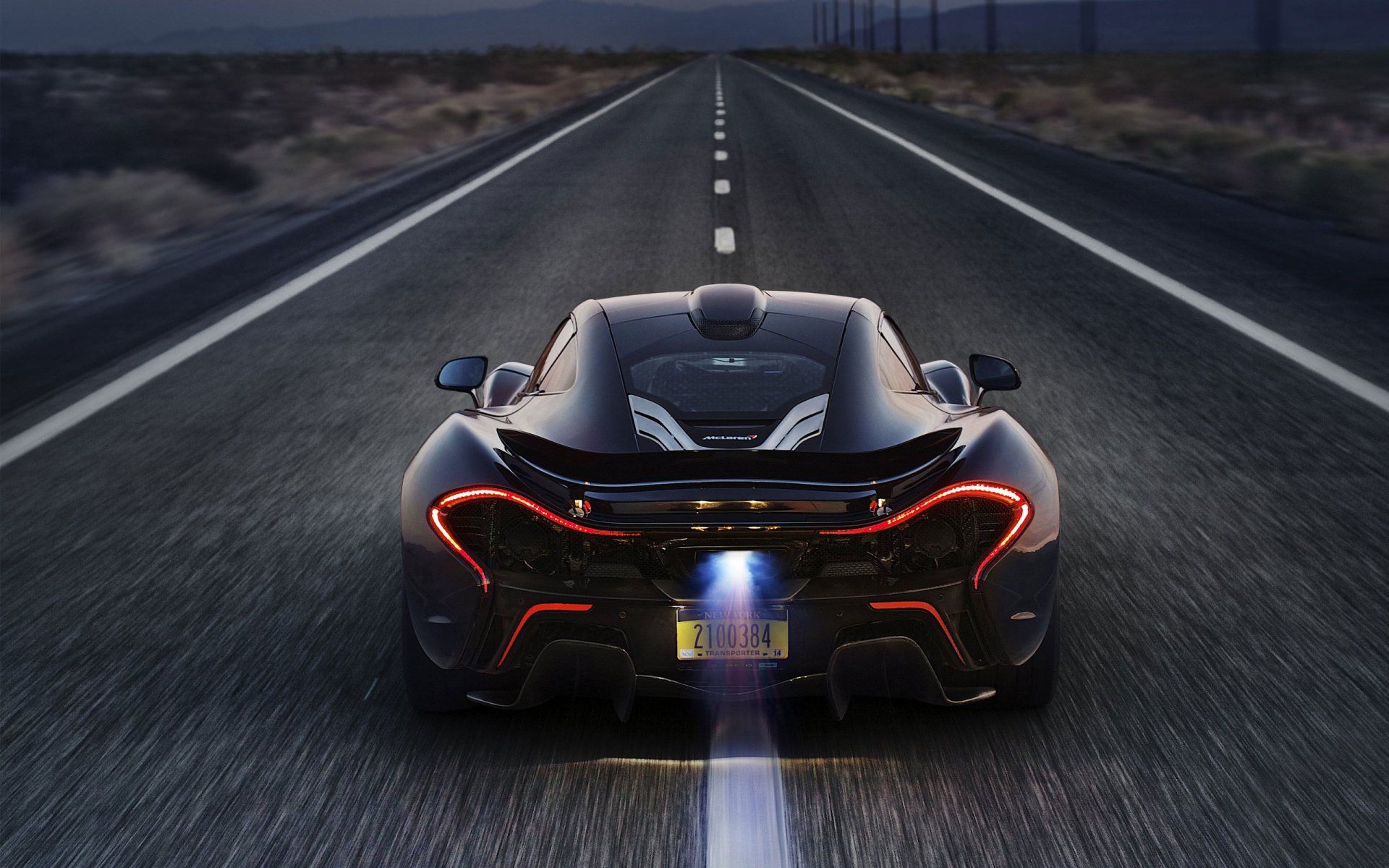McLaren P1 nera su strada, 1920x1200 Full HD+, PC Desktop