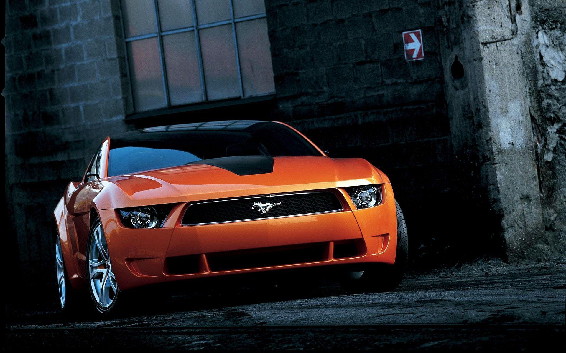 Ford Mustang arancione concept, muscle car, 1920x1200 WUXGA, Desktop