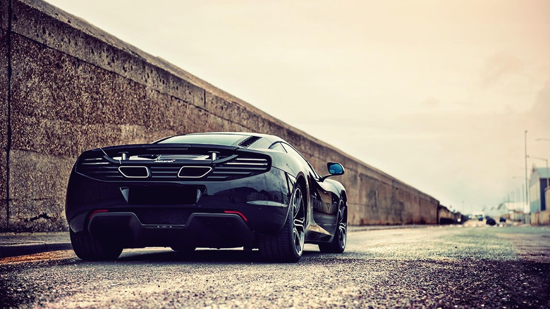 McLaren nera su strada, 1920x1080 Full HD 1080p, PC