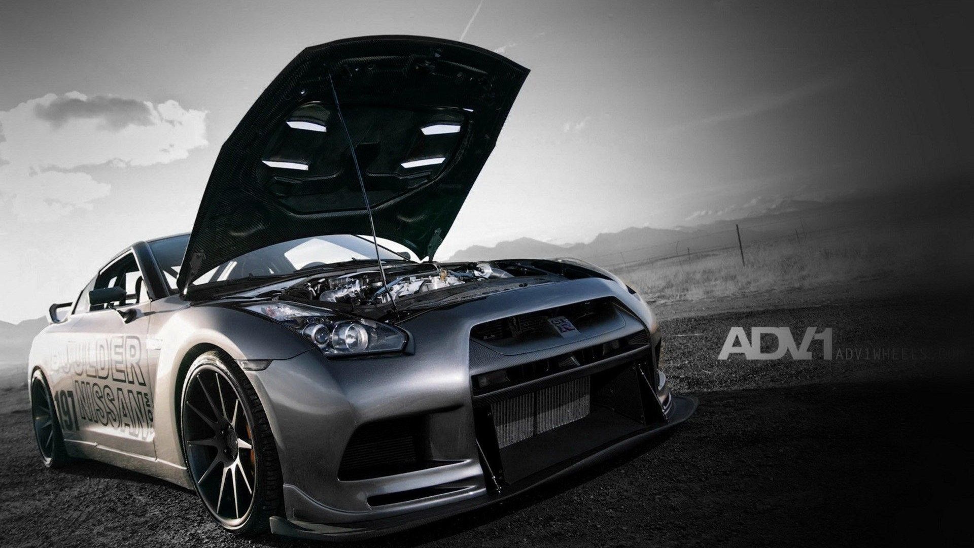 Nissan GT-R grigia sportiva, 1920x1080 1080p, PC Desktop