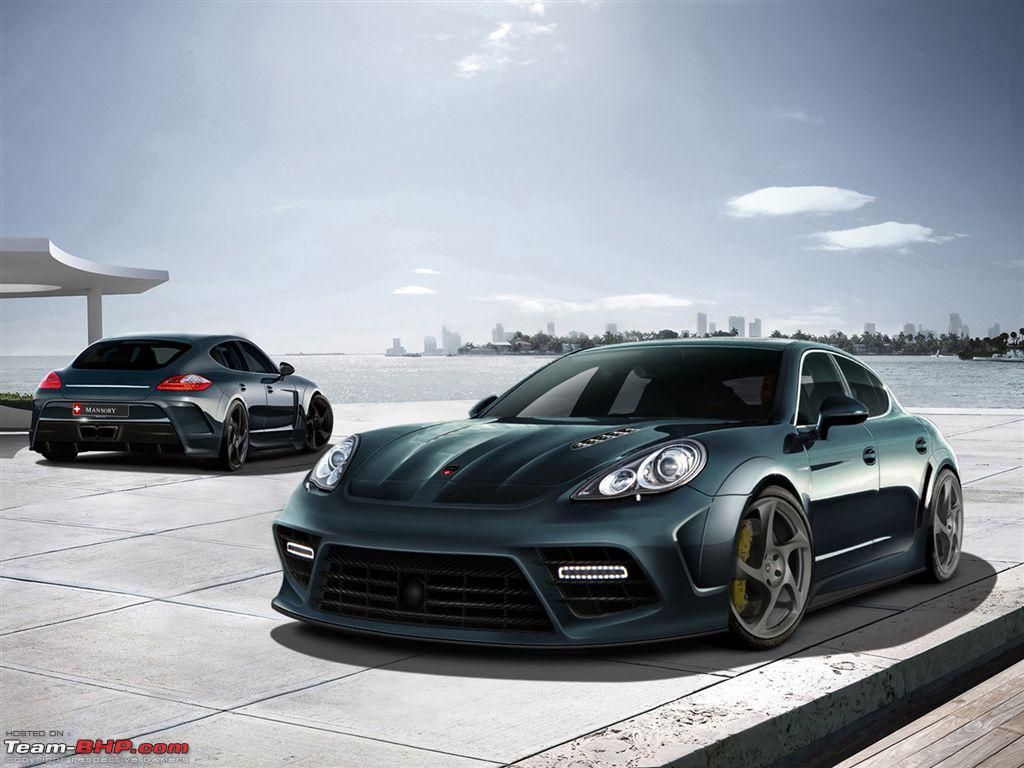 Porsche Panamera modificata verde, sportiva tedesca, 1024x768 HD, Desktop