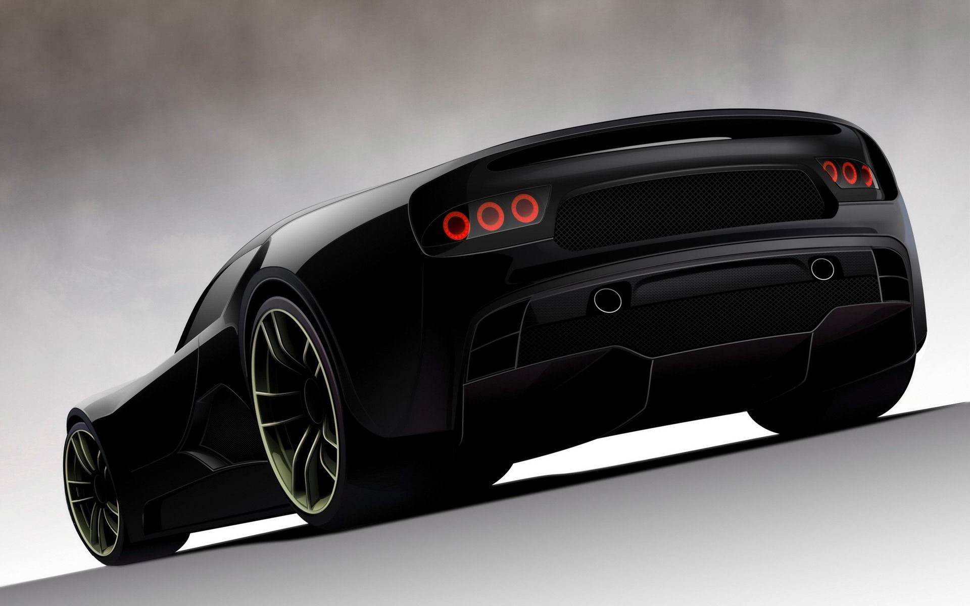 Supercar nera concept car, 1920x1200 WUXGA, Laptop