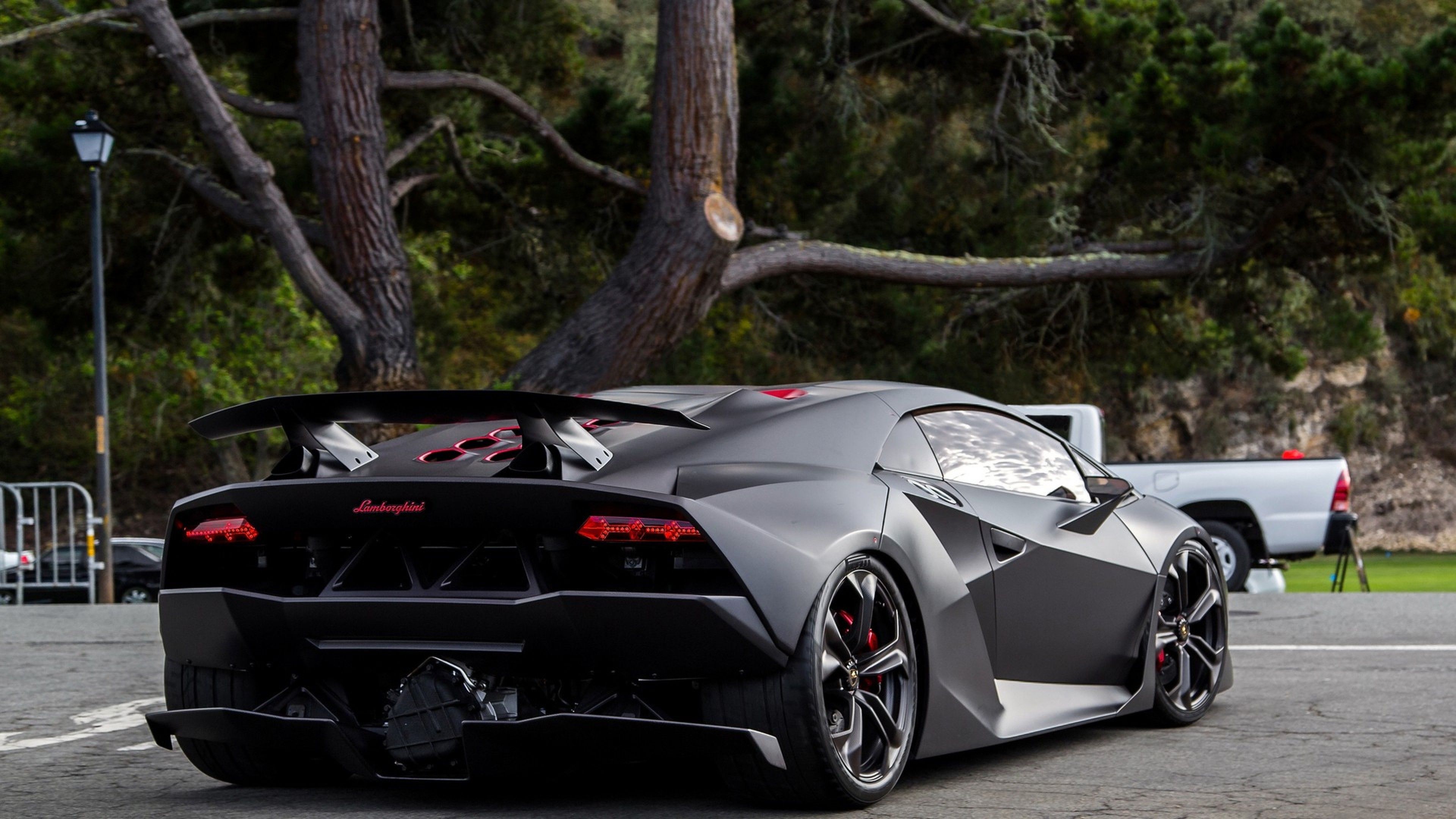 Lamborghini Sesto Elemento grigia, supercar italiana, 3840x2160 4K Ultra HD, Monitor 4K