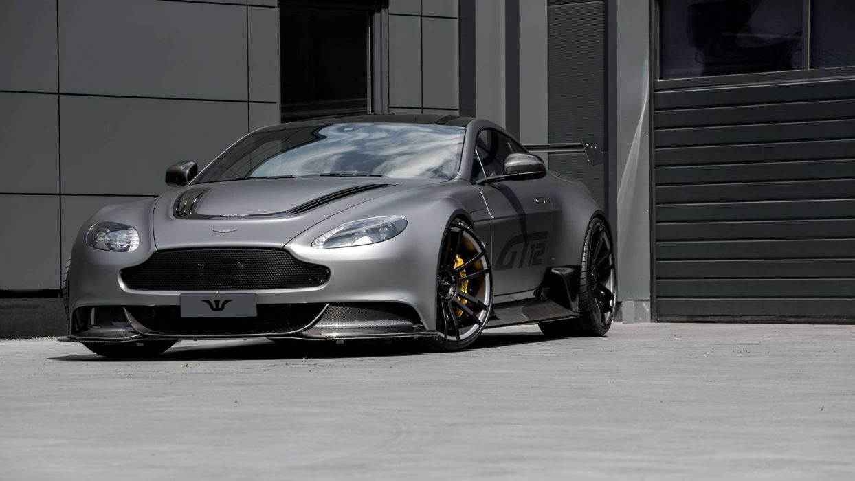 Aston Martin Vantage grigia modificata, 1244x700 HD, iMac