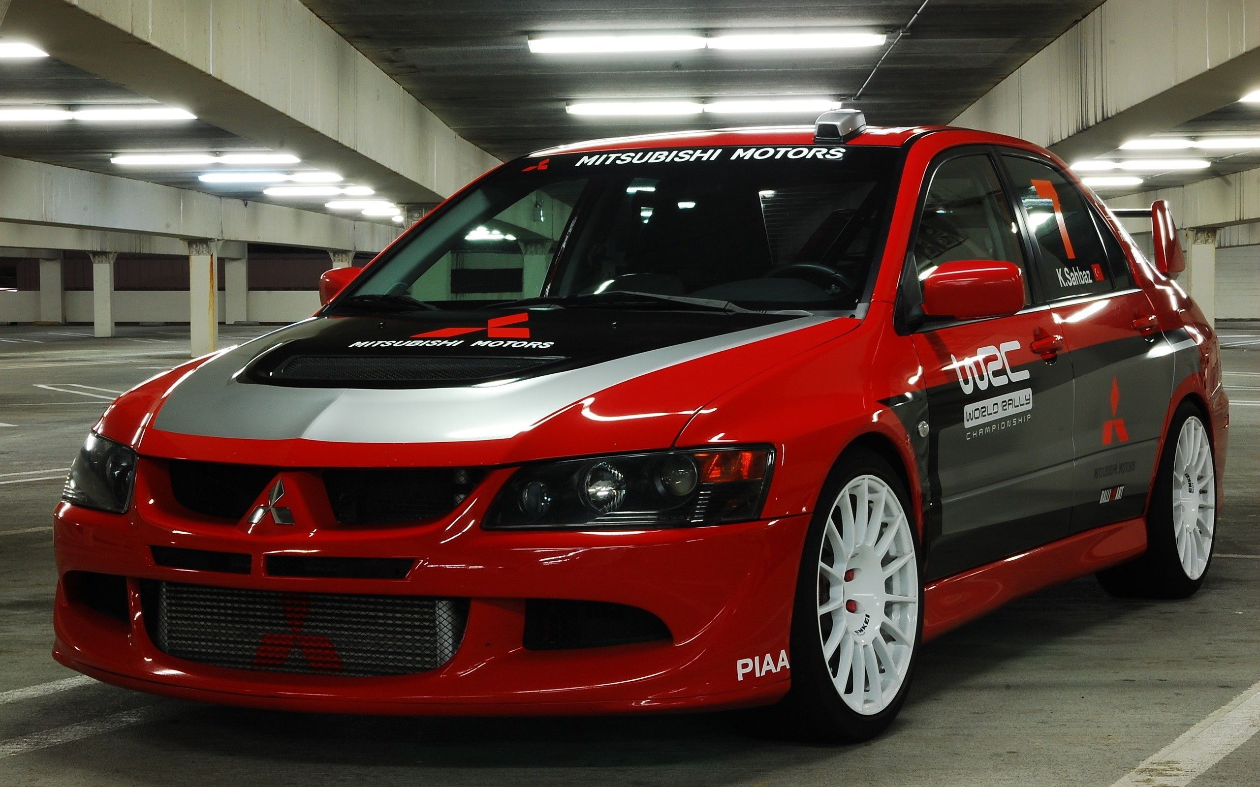 Mitsubishi Lancer Evolution rossa modificata, 2560x1600 2K+, Laptop