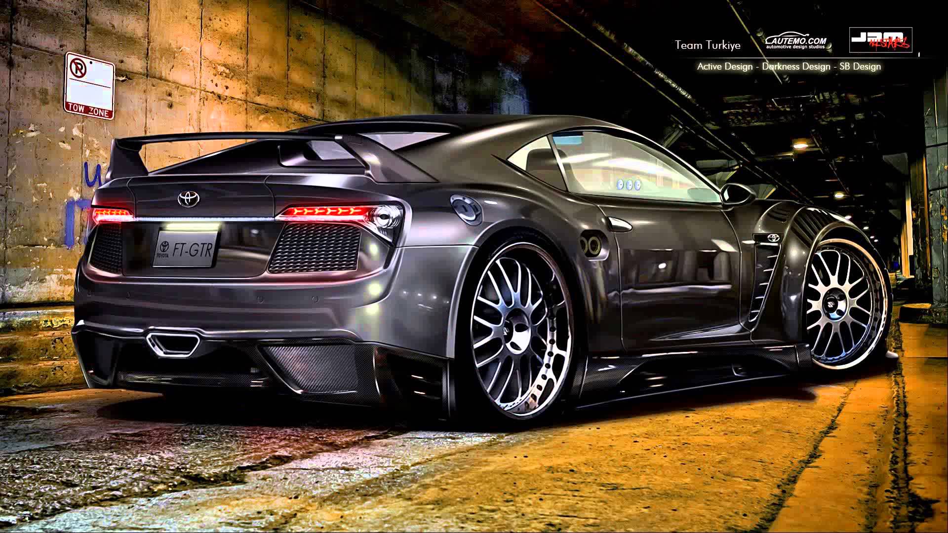 Supercar nera modificata tuning, 1920x1080 Full HD 1080p, PC Desktop