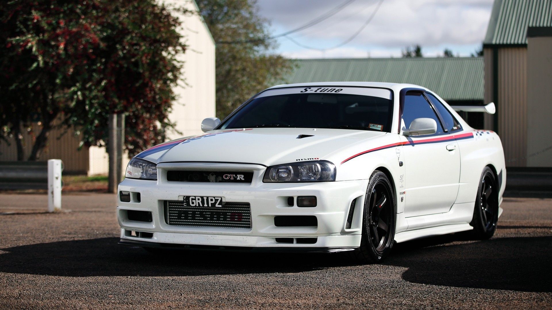 Nissan Skyline R34 bianca tuning, 1920x1080 1080p, PC