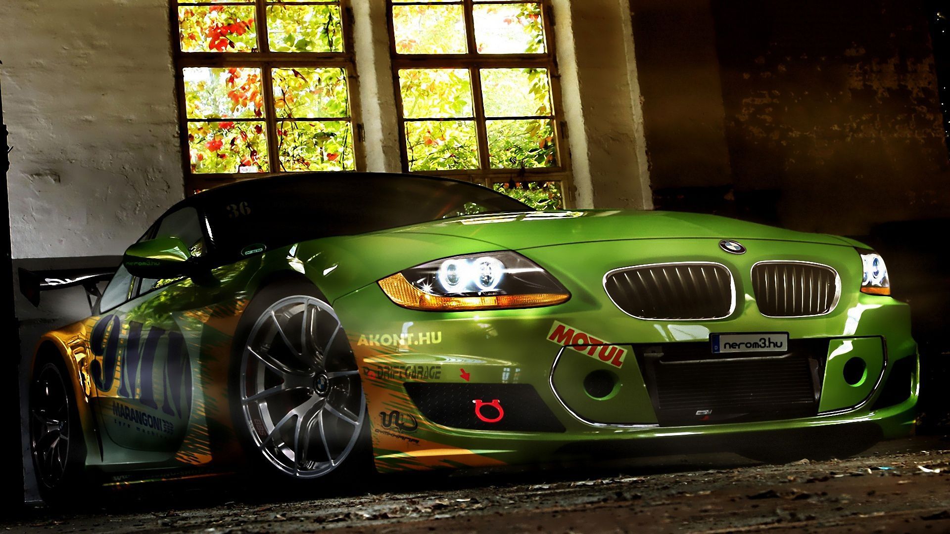 BMW verde modificata, 1920x1080 1080p, Desktop