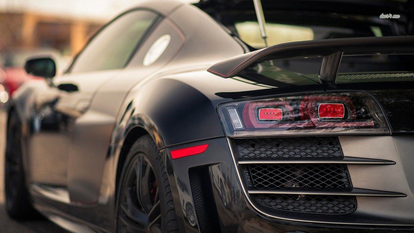 Audi R8 nera modificata, 1366x768 720p, PC