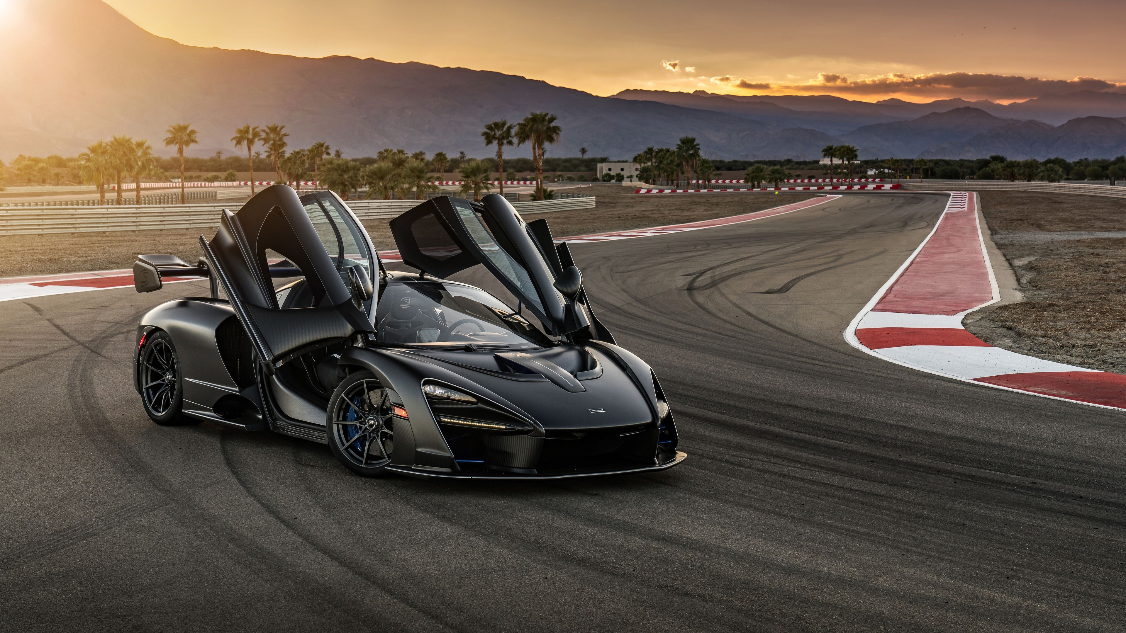 McLaren Senna nera pista, 3840x2160 UHD, Monitor 4K