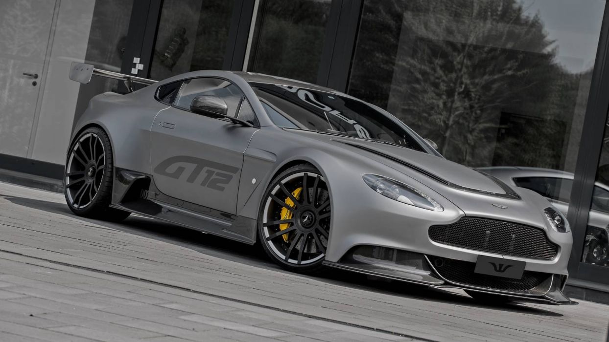 Aston Martin Vantage GT12 grigia, 1244x700 HD, Laptop