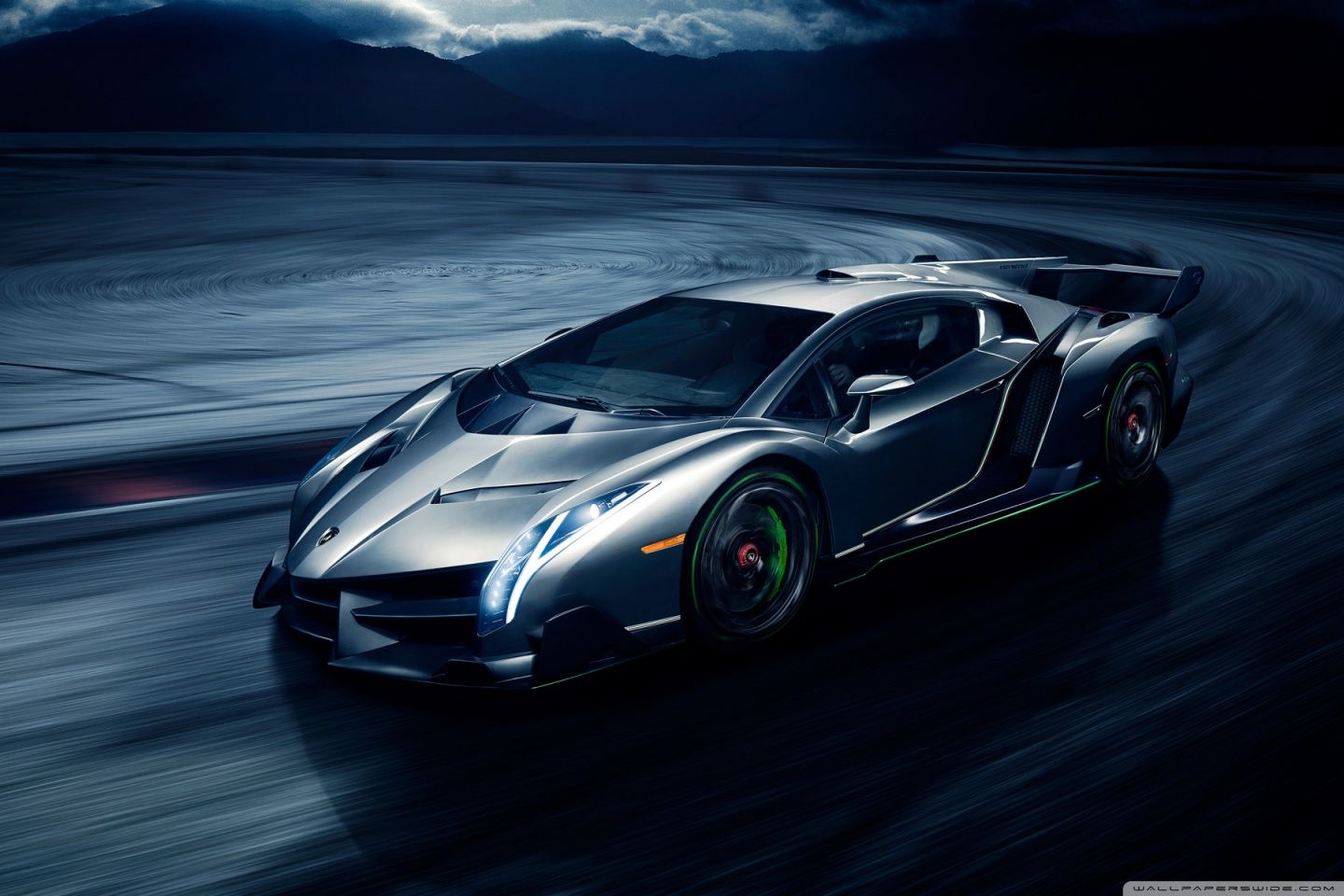 Lamborghini Veneno grigia, 1440x960 HD, Desktop