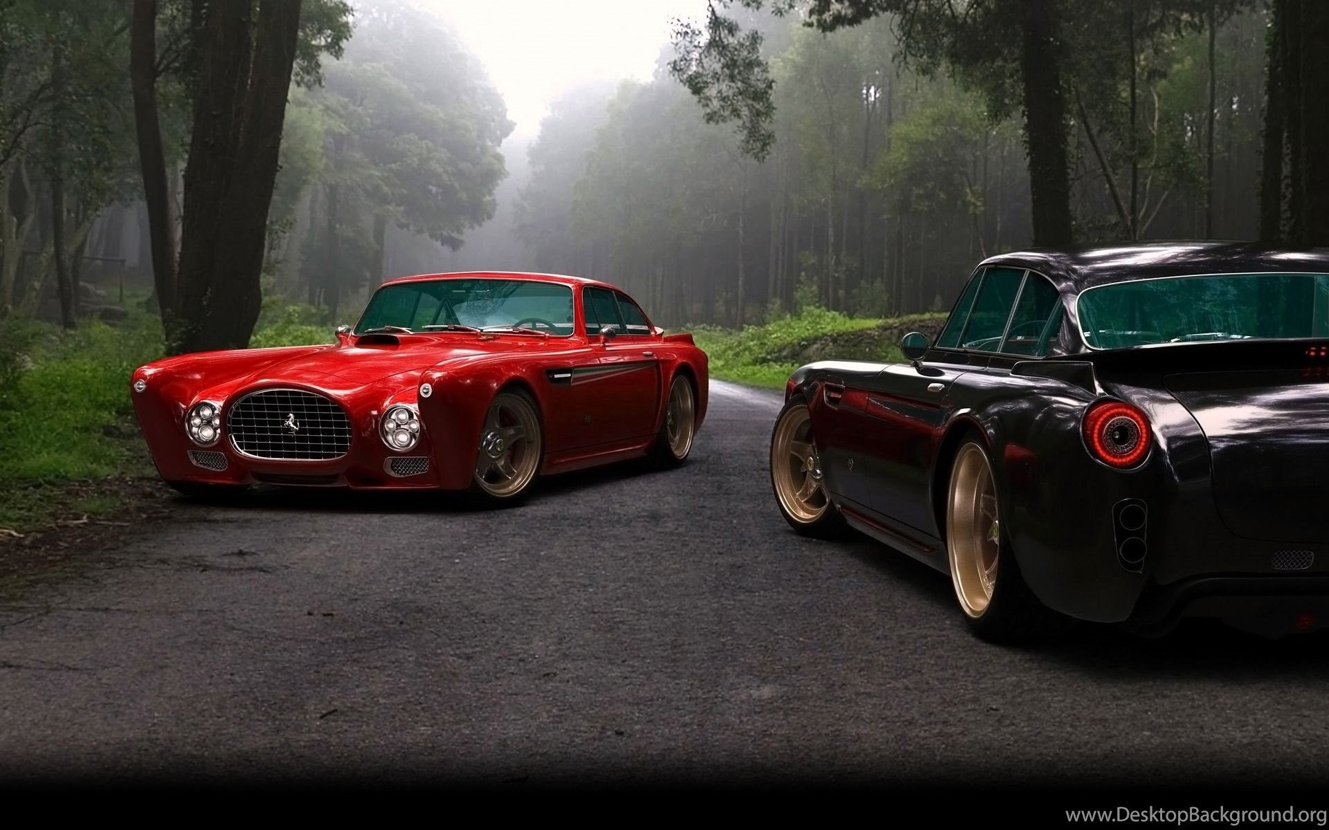Auto rossa e nera modificate, 1920x1200 WUXGA, PC Desktop