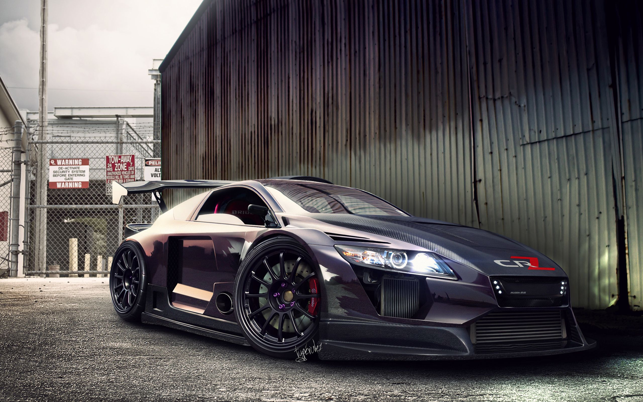 Supercar nera modificata, 2560x1600 WQXGA, Desktop