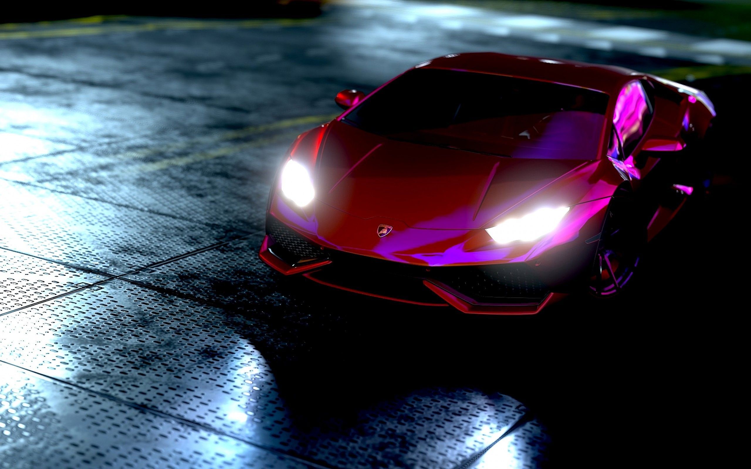 Lamborghini Huracan rosa neon, 2560x1600 WQXGA, MacBook Pro