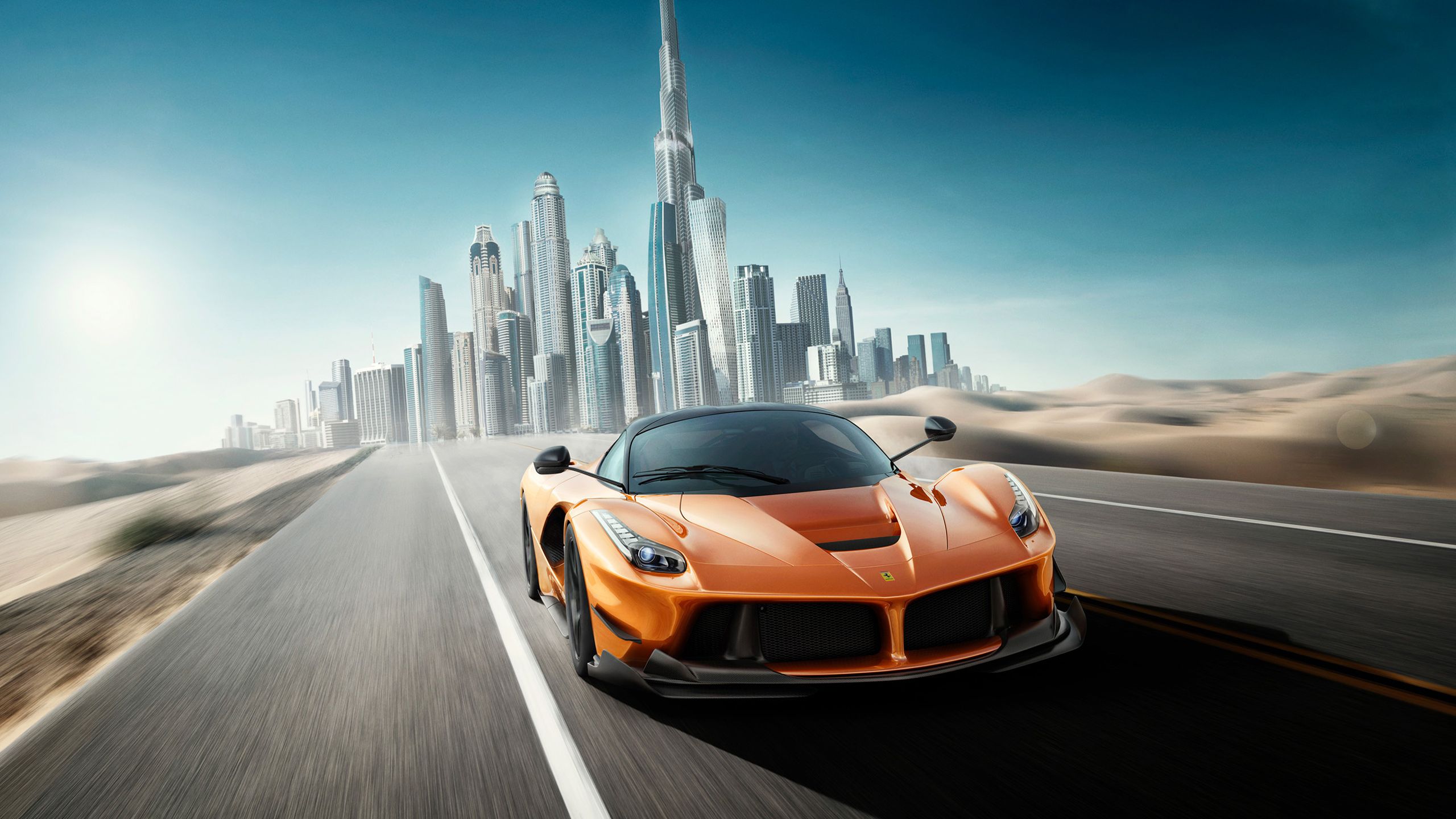 Supercar arancione a Dubai, 2560x1440 2K, Monitor Gaming