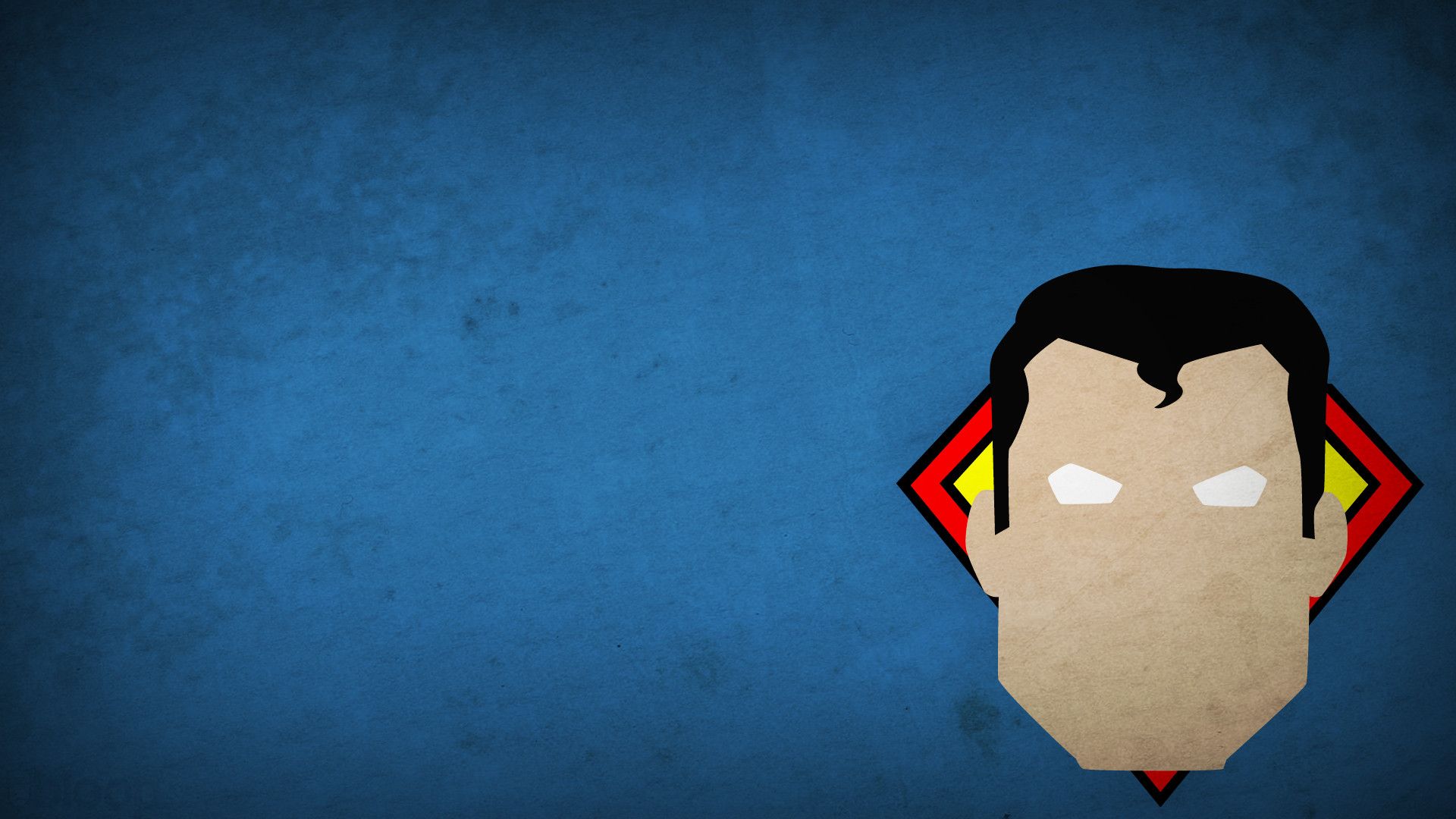Superman minimalista sfondo blu, 1920x1080 1080p, PC Desktop