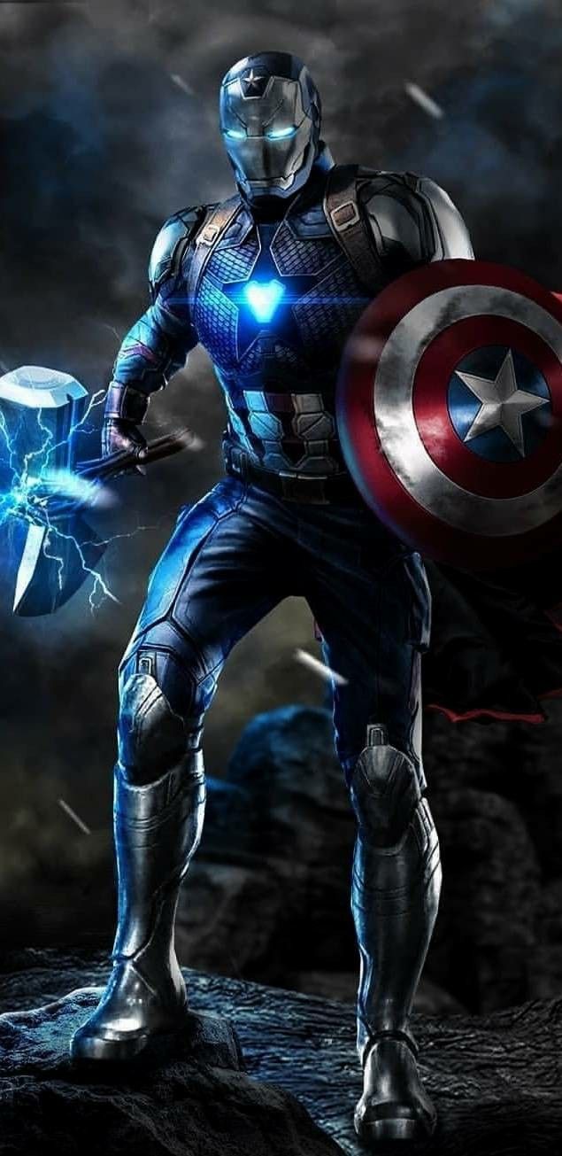 Iron Man scudo Capitan America, Tony Stark, 635x1305 Full HD Verticale, iPhone