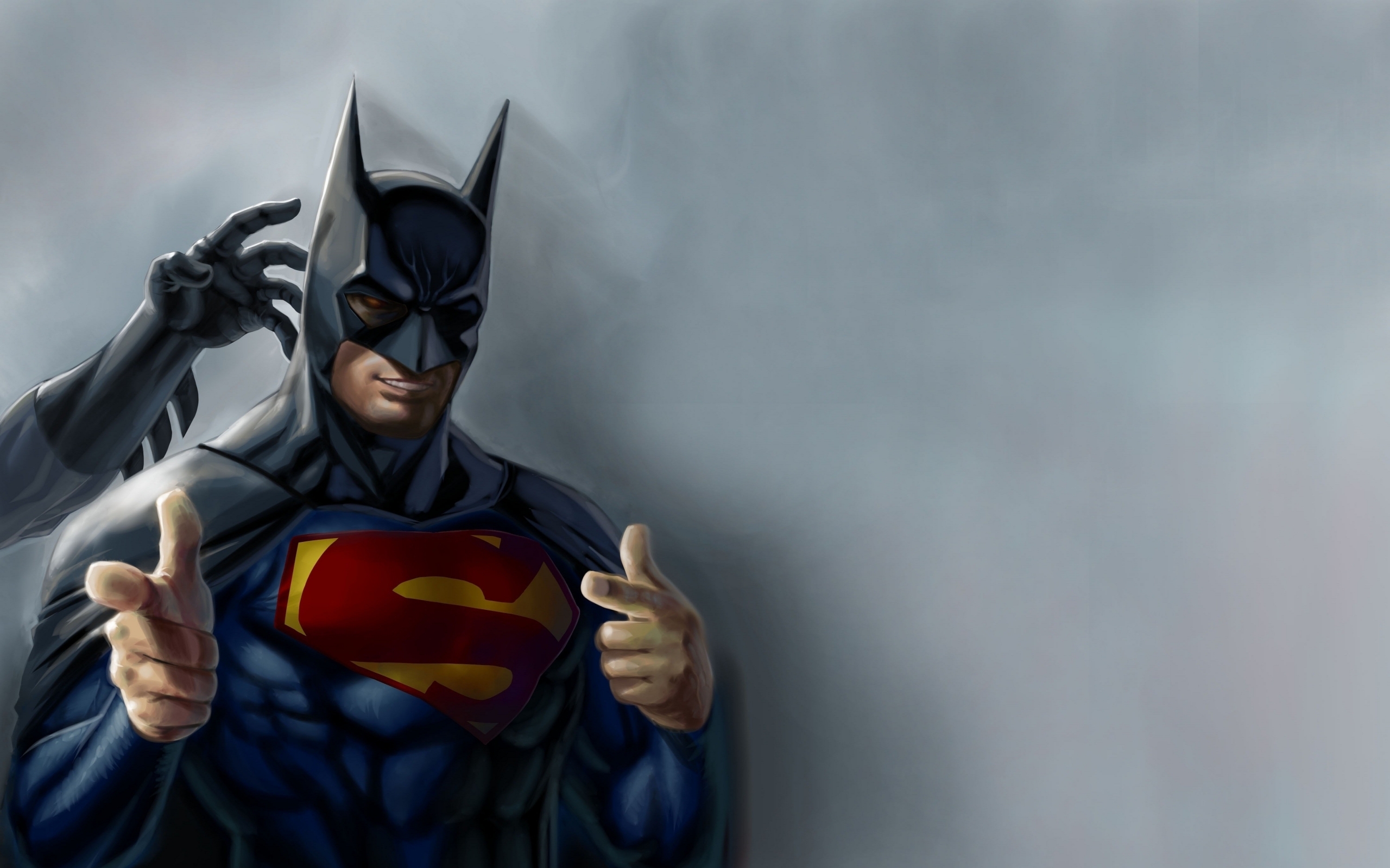 Batman con logo Superman, 2560x1600 2K, MacBook Pro