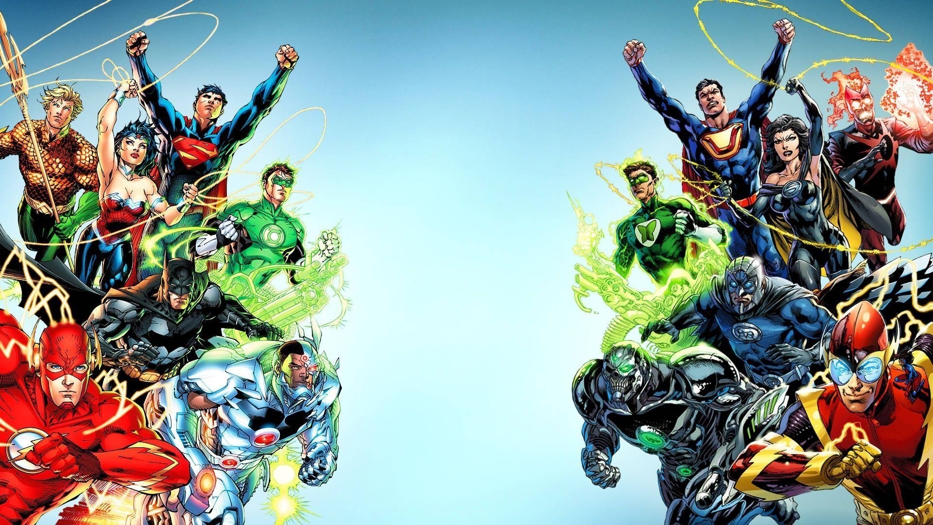 Justice League gruppo supereroi DC, 1920x1080 Full HD 1080p, Laptop