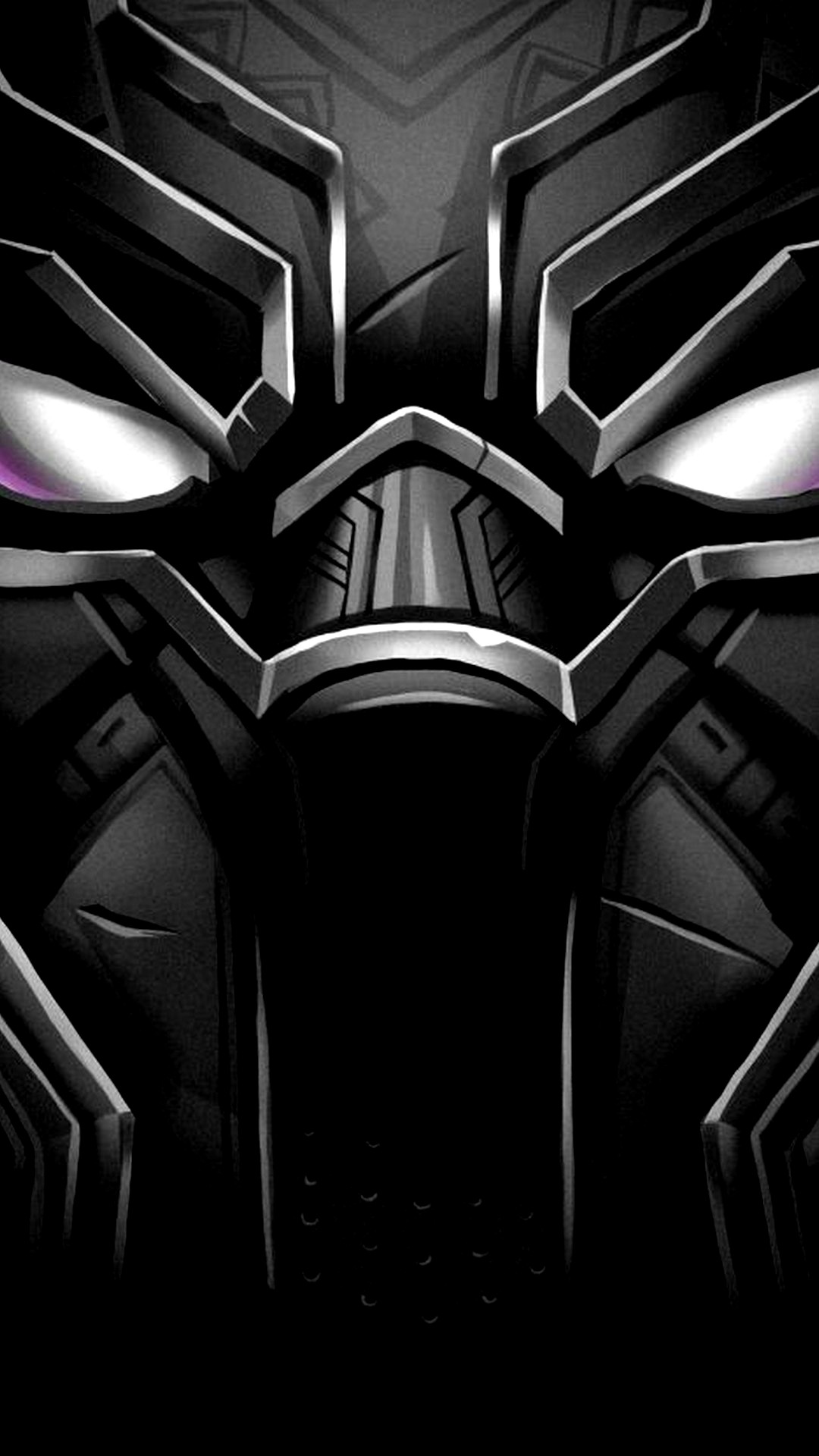 Maschera Black Panther nera, 1080x1920 Full HD Verticale, Smartphone