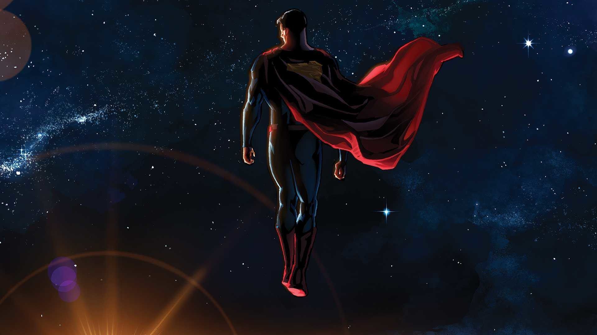 Superman silhouette nello spazio, 1920x1080 1080p, Desktop