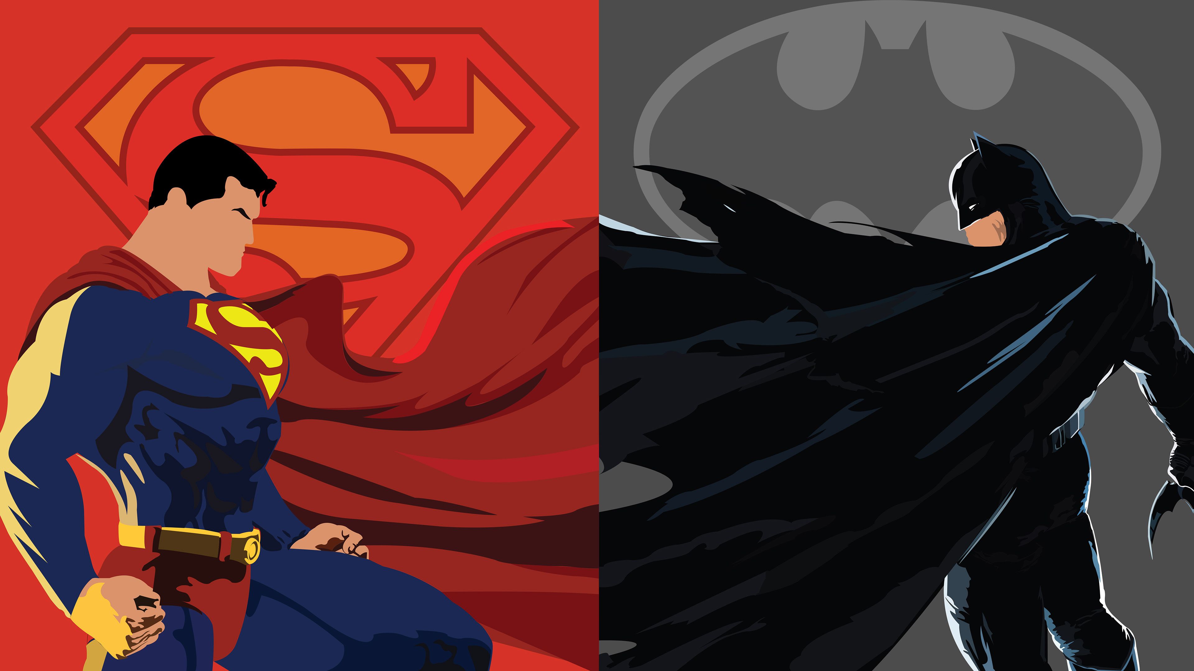 Superman e Batman divisi, 3840x2160 Ultra HD, 4K TV