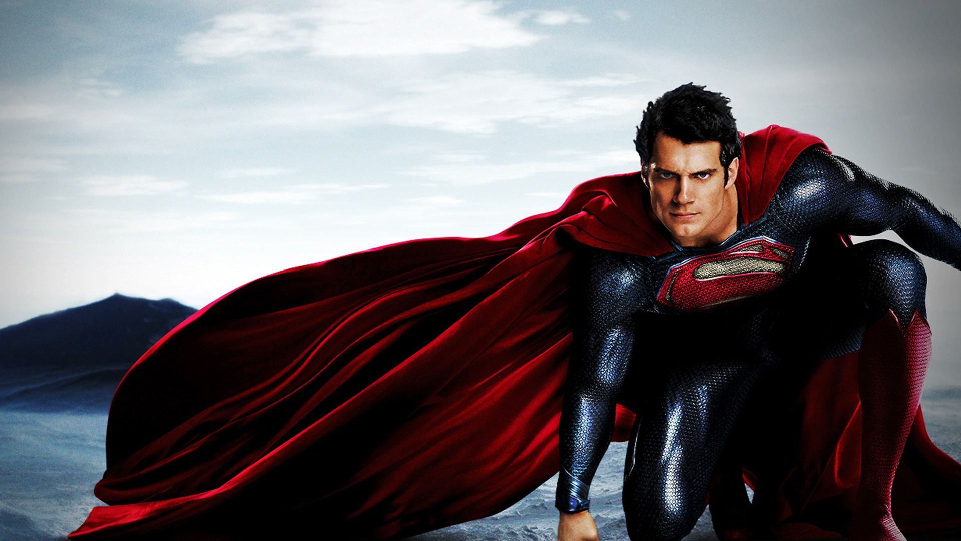 Superman mantello rosso volo, 1920x1080 1080p, Desktop