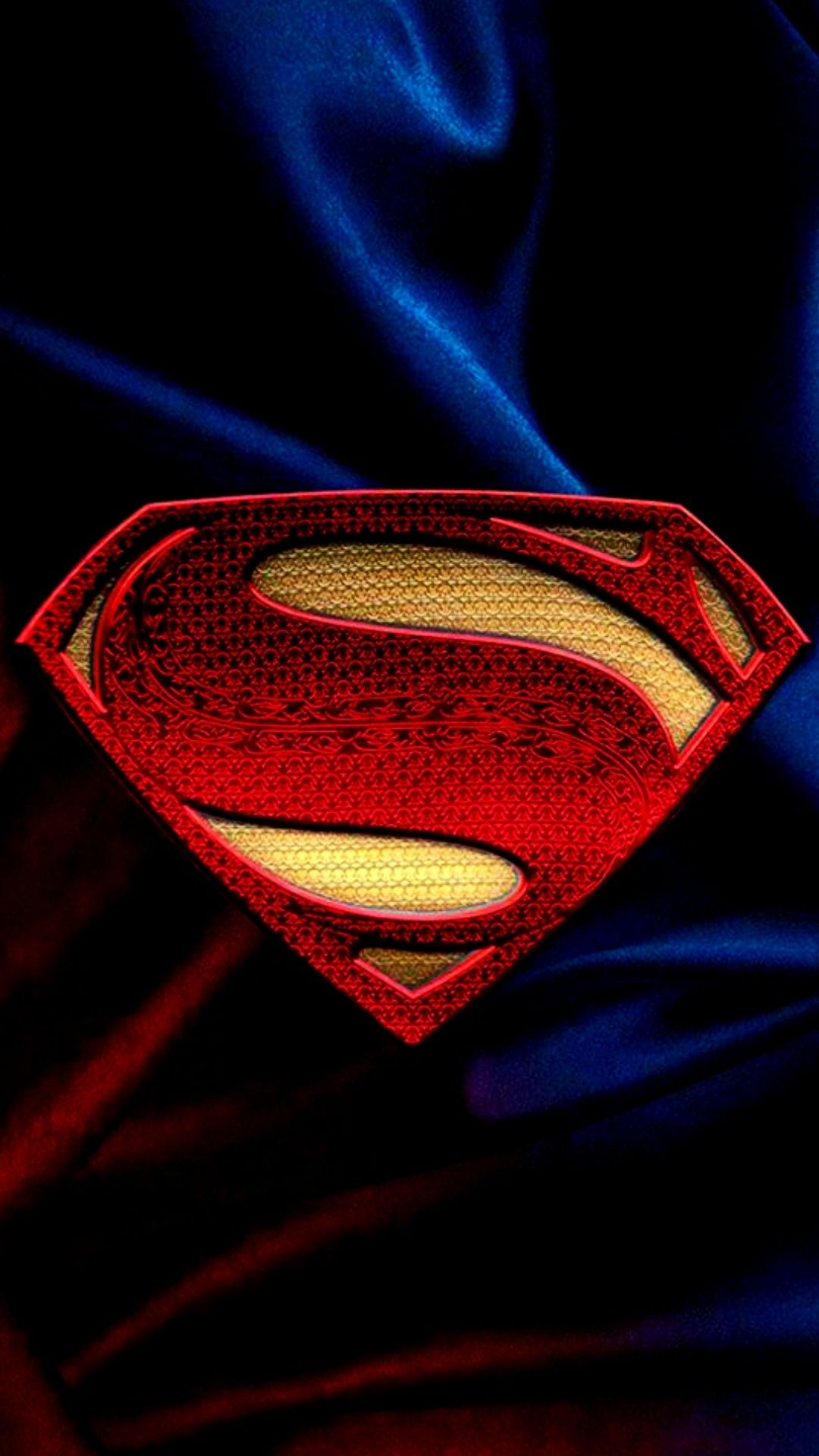 Logo Superman rosso oro, 1080x1920 Full HD Verticale, iPhone
