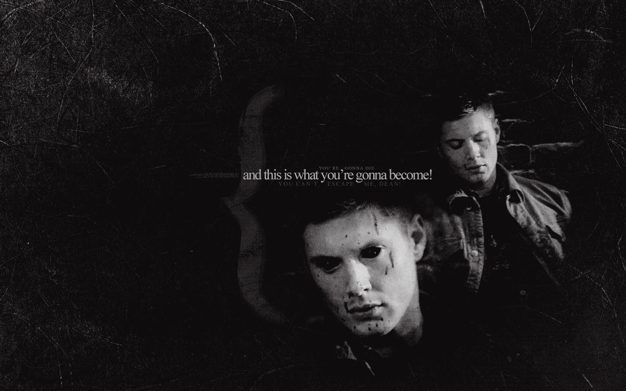 Supernatural Dean Winchester bianco e nero, 1280x800 HD, PC Desktop