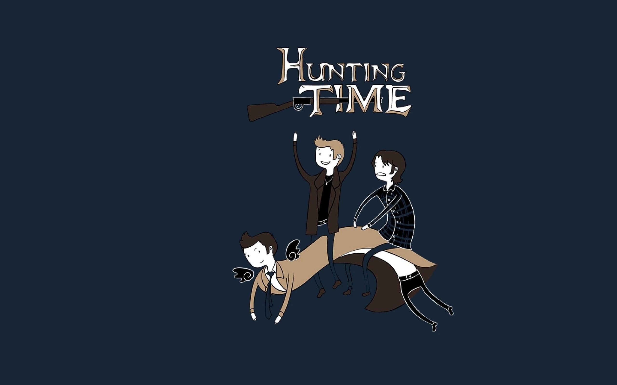 Supernatural Winchester cartoon minimalista, 2560x1600 WQXGA, Desktop