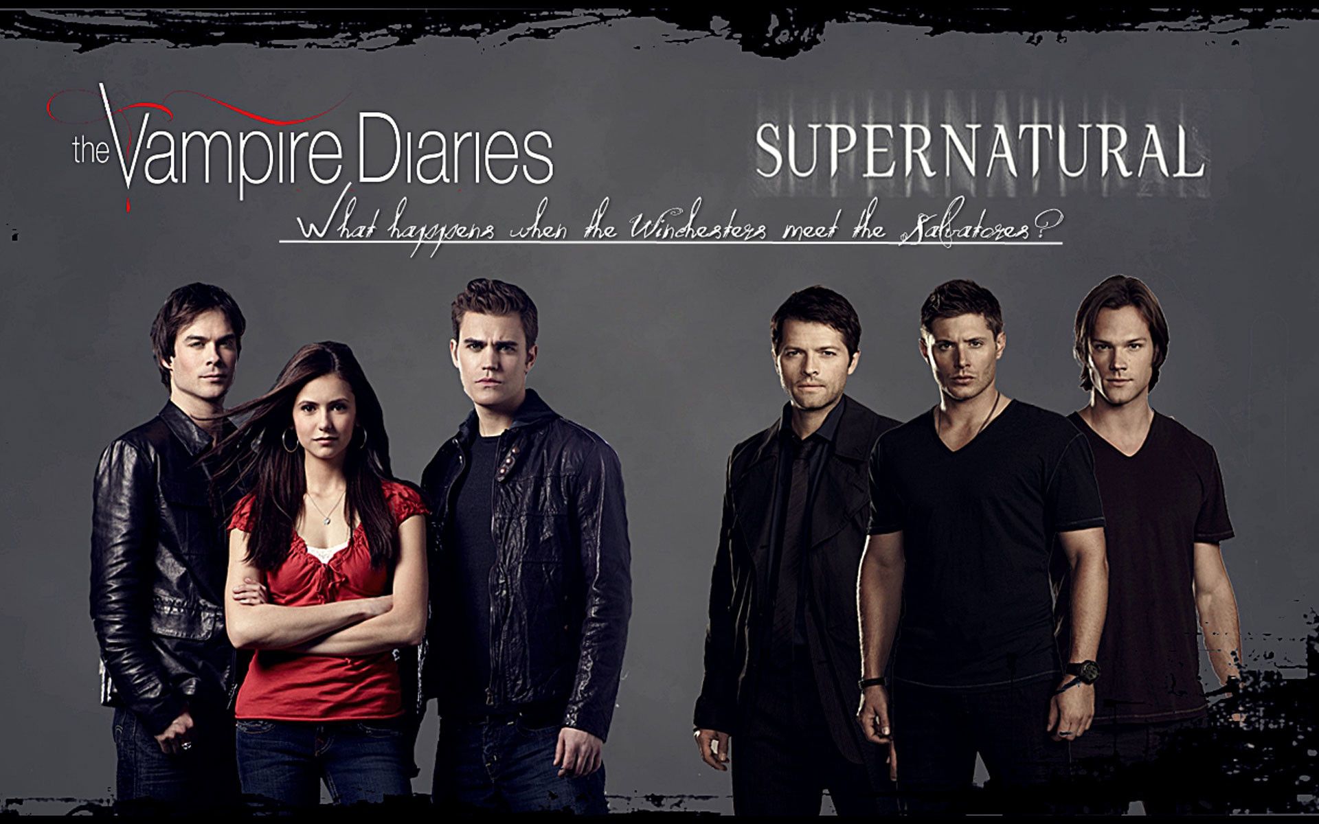 Vampire Diaries e Supernatural cast, 1920x1200 Full HD+, Desktop