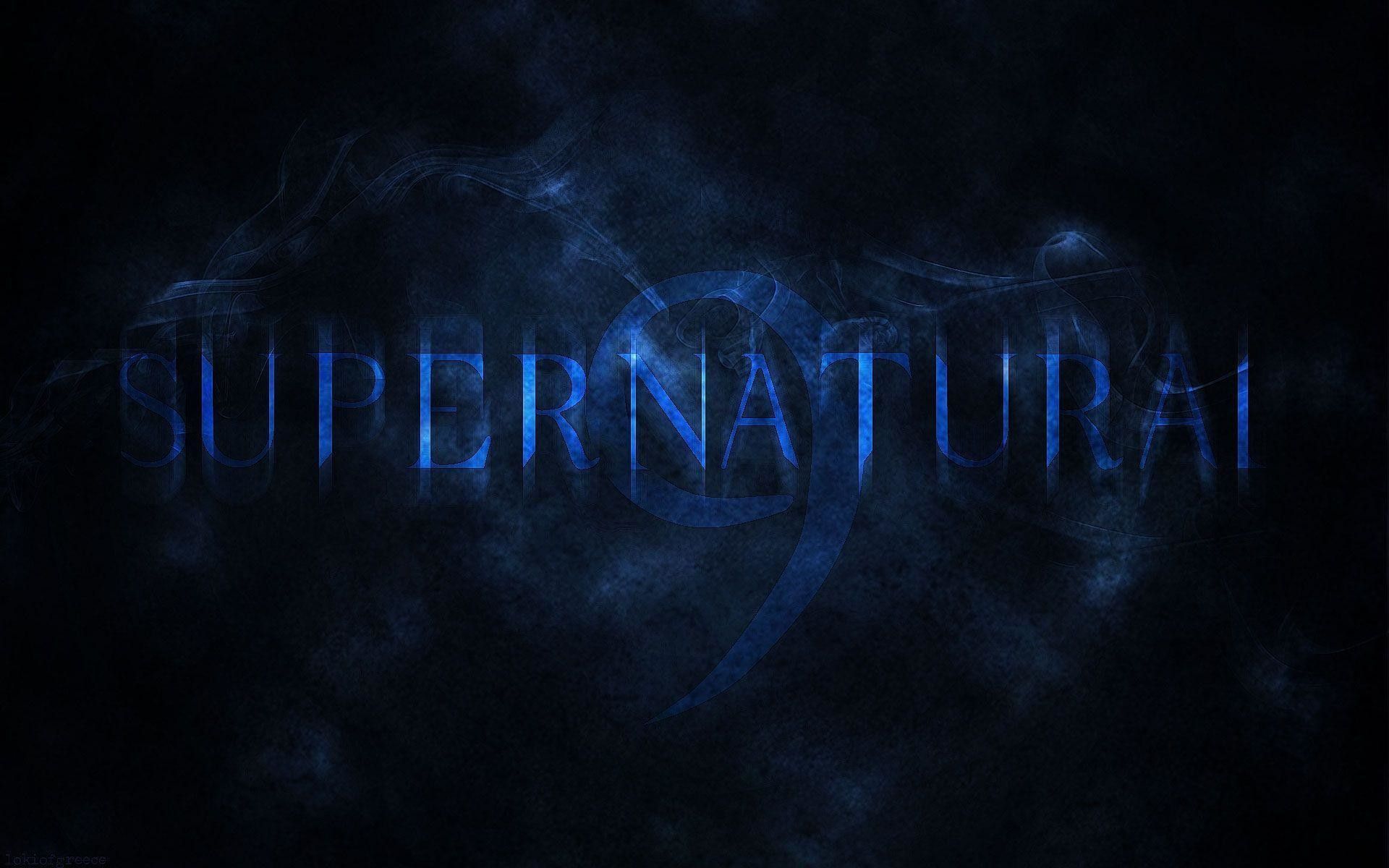 Logo Supernatural blu fumo, 1920x1200 WUXGA, Desktop