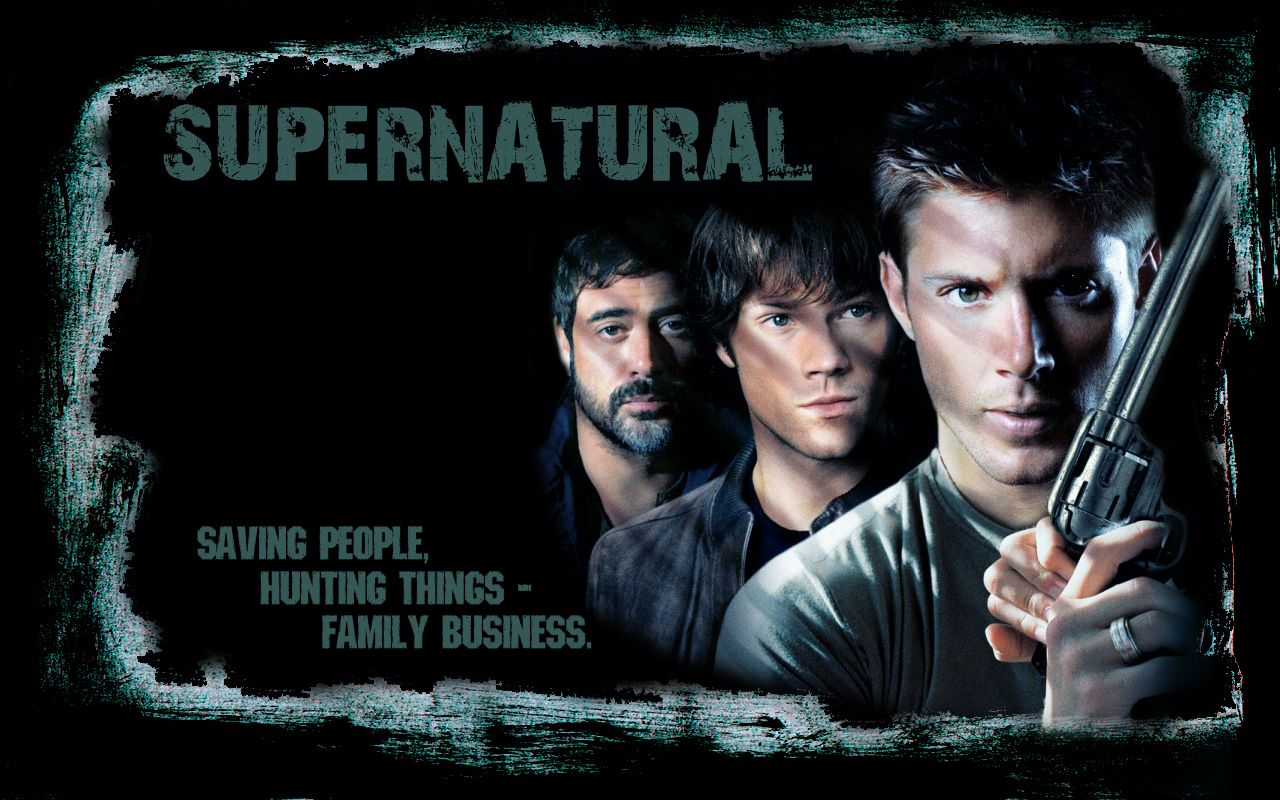 Poster Supernatural personaggi con pistola, 1280x800 HD, Desktop