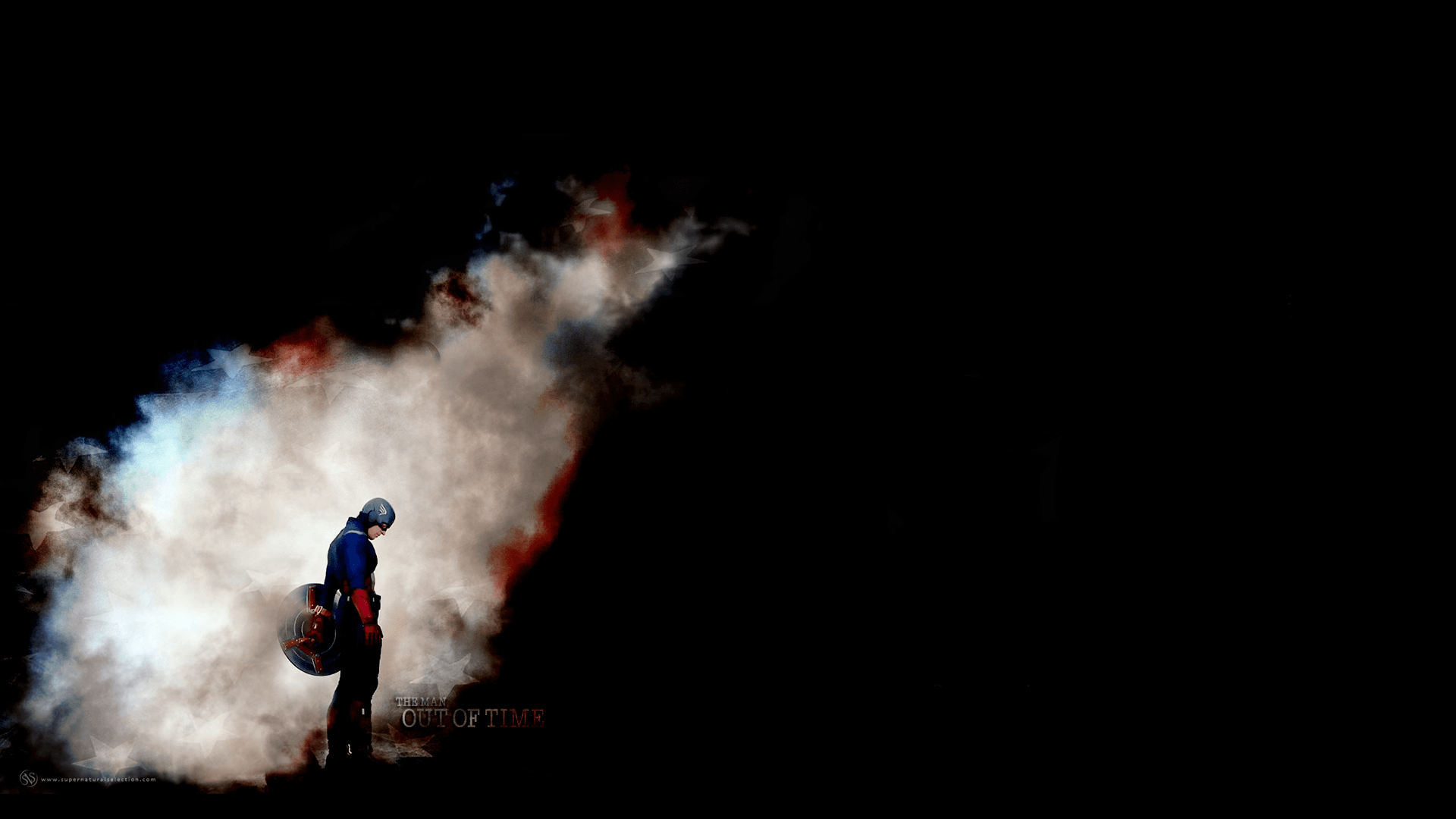 Silhouette con fumo colorato notte, 1920x1080 1080p, PC Desktop