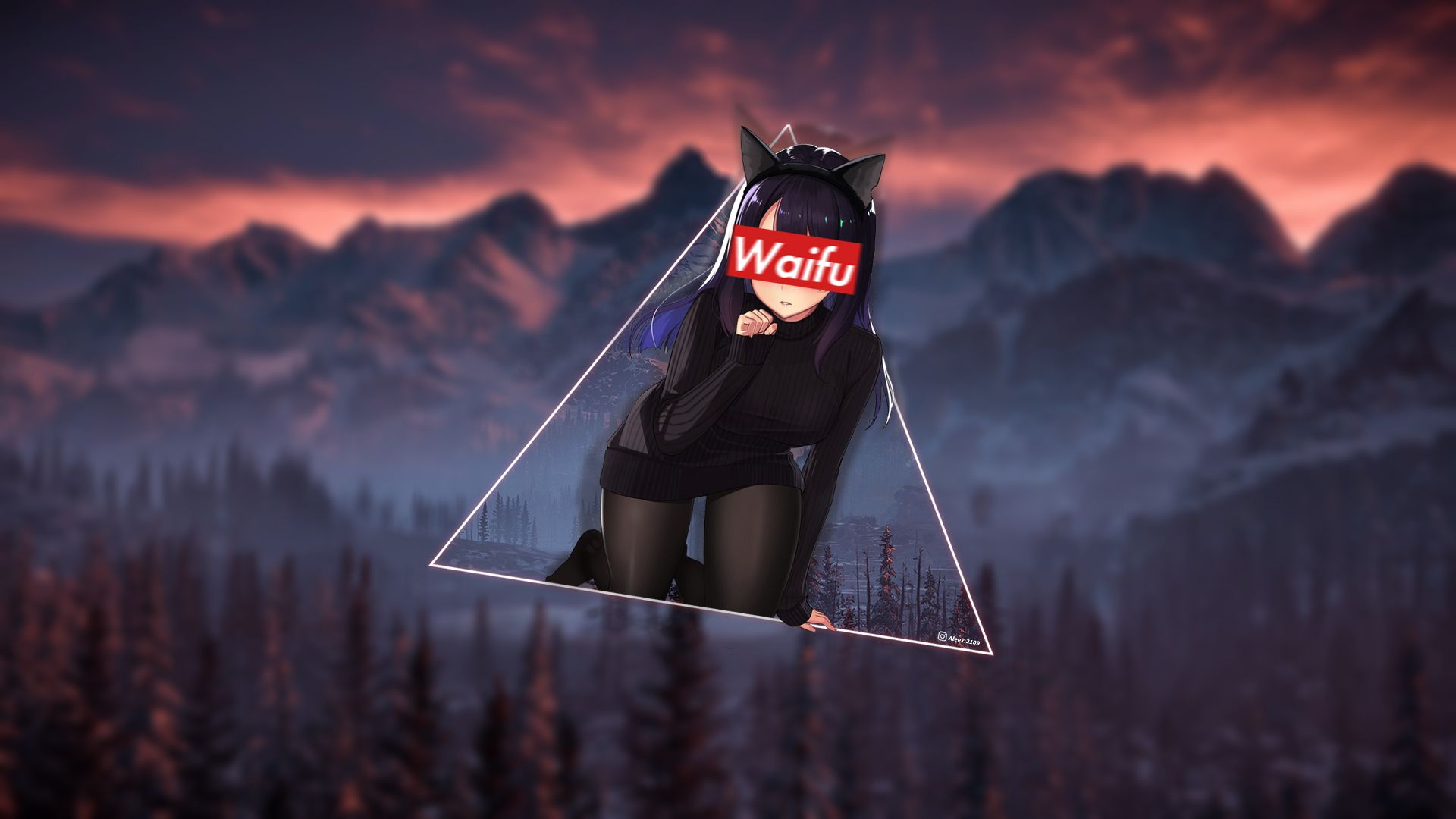 Personaggio glitch logo Supreme, 720x1280 Verticale, Mobile