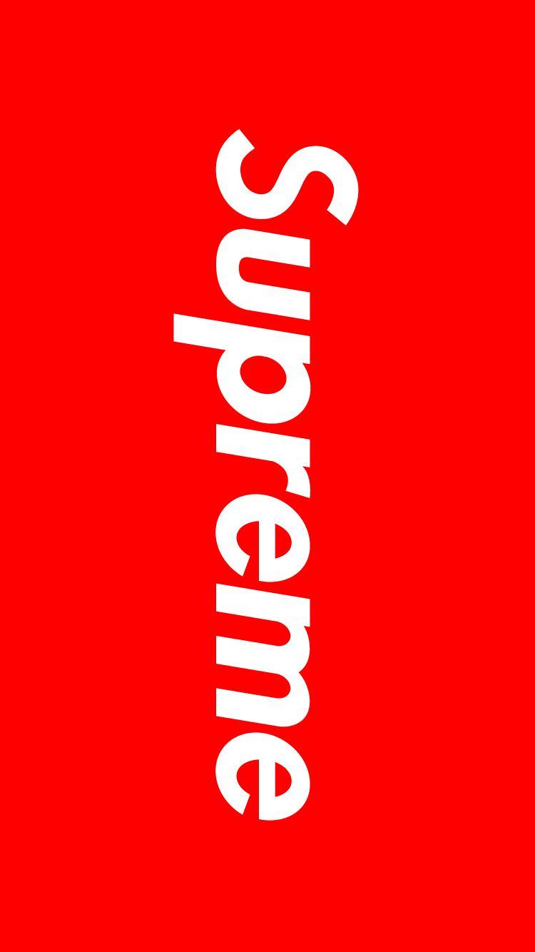 Logo Supreme rosso bianco, 750x1334 Verticale, Mobile